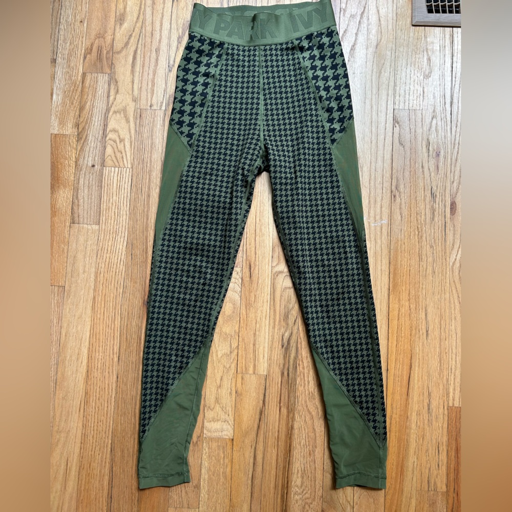 IVY Park Adidas Green and Black Gym Leggings